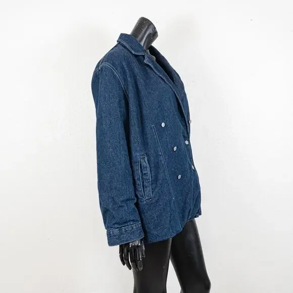 Levi's x GANNI $475 Double Breasted Denim Jacket Size XL - Picture 9 of 11